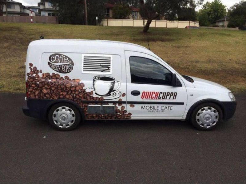 Quick Cuppa & More's original van, where it all started